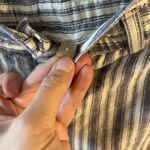 Gap NWT City Khaki Striped Blue and White Women's Shorts, Size 8 Photo 4