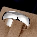 Boutique Adjustable 6mm Silver Ring Band S925 Stacking Thumb Minimalist Open NEW Photo 13