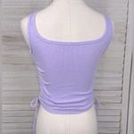 Lavender Cropped Tank Top with Side Ties Photo 1