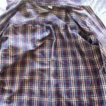 Vintage LL Bean Button Shirt Women’s Sz XL Short Sleeve Western Blue Red 90s Photo 9