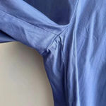 Anne Klein  Blue Business Casual Stretch Ankle Pants with Gold Buttons, Size 10 Photo 6