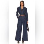 Free People  We The Free Franklin Tailored Wide Leg One-Piece Denim Jumpsuit Photo 12