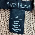 White House | Black Market WHBM Boho Multi Knit Sleeveless Slouchy Sweater Vest Tan XS Photo 9