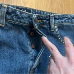 Gap Vintage Denim Fringe Midi Skirt Women’s Size 8 Button Fly Made in USA Y2K Photo 6