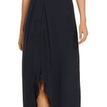 Halston Heritage Draped Georgette Cold Photo 0