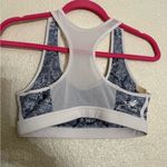 Roberto Cavalli  White and Blue snake Patterned Sports Bra size medium Photo 1