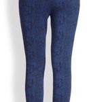 Joie  Keena snake skin print blue leggings▪️size M Photo 2