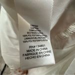 WAYF Jaci Tie Front Cutout Floral Midi Dress Tiered Skirt White Pink M NWT Photo 6