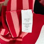 CAbi Picnic Cardigan Red Pink Striped V Neck Sweater Knit Pocket Long Sleeve Photo 8
