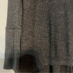 We The Free People Split Back Turtleneck Top Dark Gray Long Sleeve Size Medium Photo 6