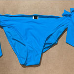 ABS Allen Schwartz Women’s  Size 10 Blue Adjustable Ties Bikini Swim Bottom NWT Photo 0