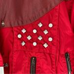 Head Vintage  Red Studded Crop Ski Jacket Coat size 8 Photo 2