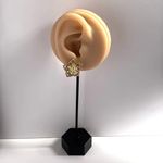 CZ Pink Flower Stud Earrings for Women Photo 7