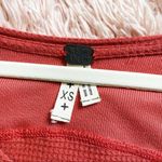 Free People Malibu High-Low Thermal Top in Red XS Photo 3
