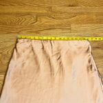 Rachel Zoe Women’s XL Copper Satin Midi Skirt Cocktail Party Holiday Chic City Photo 2