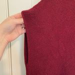 EUC Rachel Roy women’s maroon‎ buttery soft thick knit poncho sweater large Red Photo 1