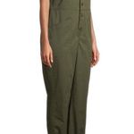 No Boundaries  Short Sleeve Collared Boilersuit jumpsuit olive military green Photo 2