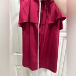 Alice + Olivia Red Cape Off the Shoulder Dress Size M Photo 6