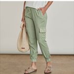 Elizabeth and James  Green Cargo Joggers Size Small Photo 1