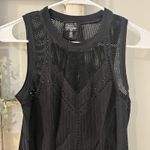 Athleta NWT Oxygen 2.0 Tank Top S Black Fitted Seamless Crew Neck Breathable Photo 4