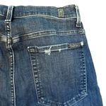 ZARA 7 for all mankind Women's Skinny Jeans‎ Blue Yellow Stripe Size 8 High Waist Photo 10