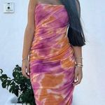 ZARA dress tulle bodycon mesh corsety midi Maxi pink party shower wedding Photo 1