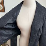 Vivienne Tam Metallic Black Moto Blazer Jacket Medium Photo 7