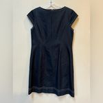 Denim Shift Mini Dress Women’s Size 10 Zip Pockets Casual Workwear Blue Photo 1