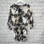 Bar III  Hidden Marble Tie Dye Swim Cover Up Romper Sz S Blush Pink Black Shorts Photo 5