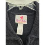 Quacker Factory Wool Cardigan Zip Up Sweater Black White Snowman Size Large Photo 3