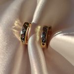 Boutique Mini Gold Gem Huggie Earrings  Photo 0