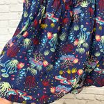 Studio Ghibli Ponyo Blue Ocean Print Skirt Layered Shorts Romper Size M Photo 2