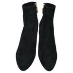 Calvin Klein Womens Size 41 10 Black Suede Lucite Block Heel Ankle Booties Boots Photo 3