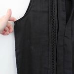 Frame Cali Ramie Lace Inset Tank Blouse in Noir Photo 11