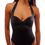 Free People  We Are HAH NWT Women’s Black Fair Resort One Pieces Swimsuit‎ Size S Photo 0