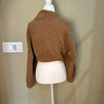 Zaful Sherpa Faux Fur Cropped Teddy Bomber Jacket - size small Photo 3