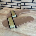Torrid ‎ Gold Sandals Size 7W Photo 1