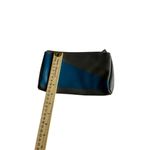 Furla Eva Air Gray & Blue Zip Pouch 10" X 5" Vegan Leather Unisex Photo 2