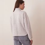 Marine layer  Corbet Funnel Neck Pullover - Gray Photo 5