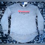 Nba NWT!  Washington Wizards Women's Burnout Crew Neck Fleece Sweatshirt 19” P2P Photo 0