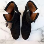 Aquazzura Coachella feathered black suede flat ankle boots size IT 35 US 5 Photo 7