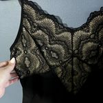 Lace with Nude Paneling Body Suit and Lace Trim at Legs with Tight Tummy Black Size M Photo 1