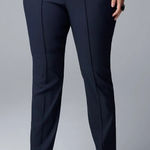 Simply Vera, Vera Wang Simply Vera Women's Navy Pintuck Pants. Size-Small Photo 0