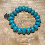 Lucky Brand  Faux Turquoise Beaded Stretchy Bracelet Photo 4