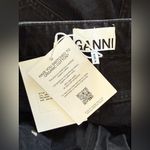 Ganni NWT  Betzy Cropped Size 25/32 in Washed Black Slim Flare Fit High‎ Rise Photo 3