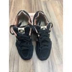 New Balance  442 Black Suede Plaid Lining Sneakers Women's Size 6 Used‎ Photo 1