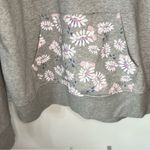 Nordstrom Cristina Martinez Gender Inclusive Gray Floral Graphic Fleece Hoodie Photo 4