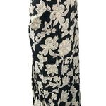 ZARA Women's Black White Floral PaisleyRuched High Waisted Maxi Slip Skirt S Photo 2