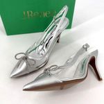 NWT J.Reneé Tadma Glass Slipper Rhinestone Pumps Heels Size 12W Cocktail Wedding Silver Photo 0