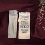 Loft New Dark Red Floral Tiered Mini Skirt Small Photo 6